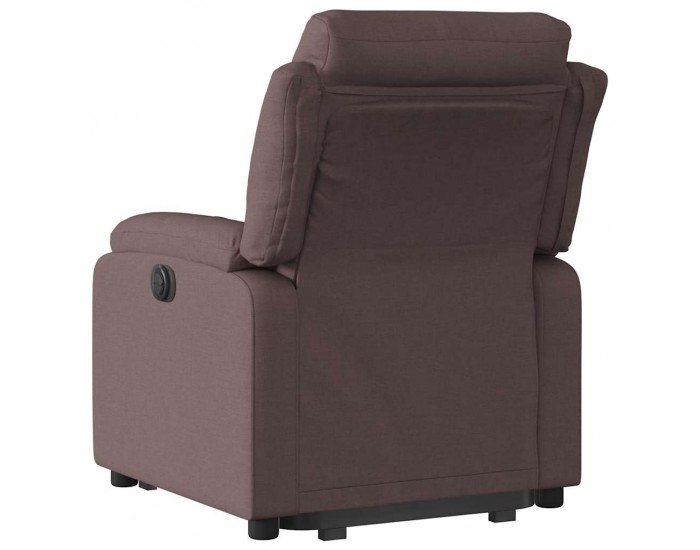 Sonata H Електрически изправящ реклайнер стол, тъмнокафяв, текстил