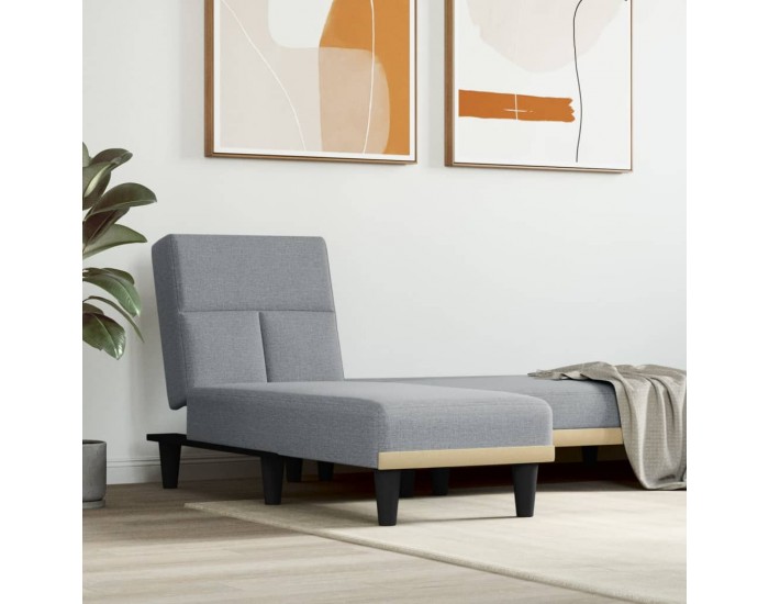 Sonata H Кушетка, светлосива, текстил