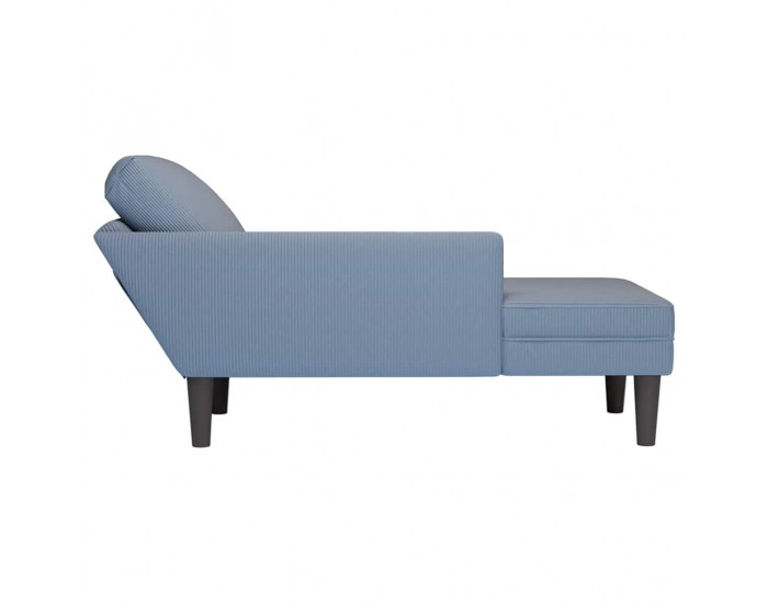 Sonata H Шезлонг с възглавница Синя велурена тъкан Sonata H Шезлонг с възглавница Синя велурена тъкан