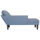 Sonata H Шезлонг с възглавница Синя велурена тъкан Sonata H Шезлонг с възглавница Синя велурена тъкан