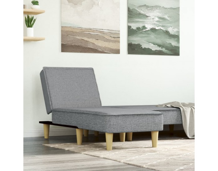 Sonata H Кушетка, светлосива, текстил