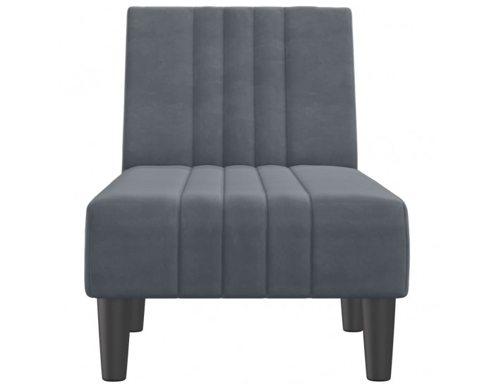 Sonata H Кушетка, тъмносива, кадифе