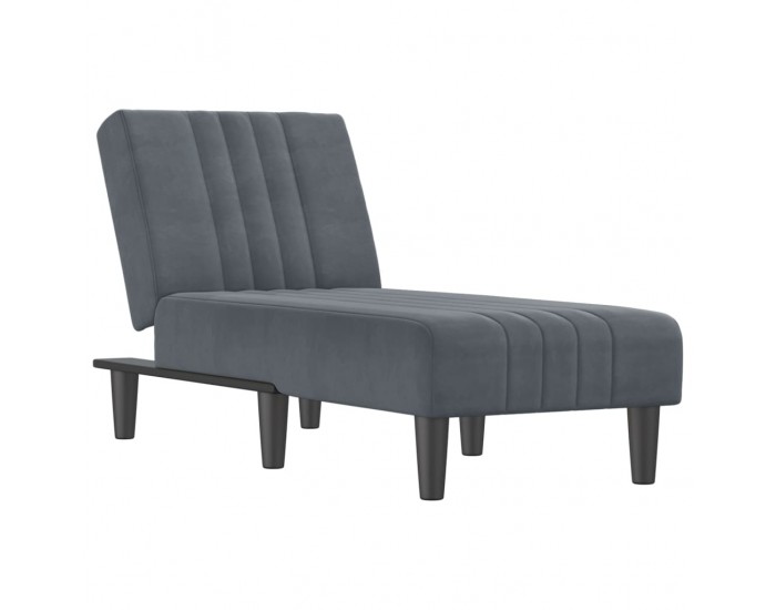 Sonata H Кушетка, тъмносива, кадифе