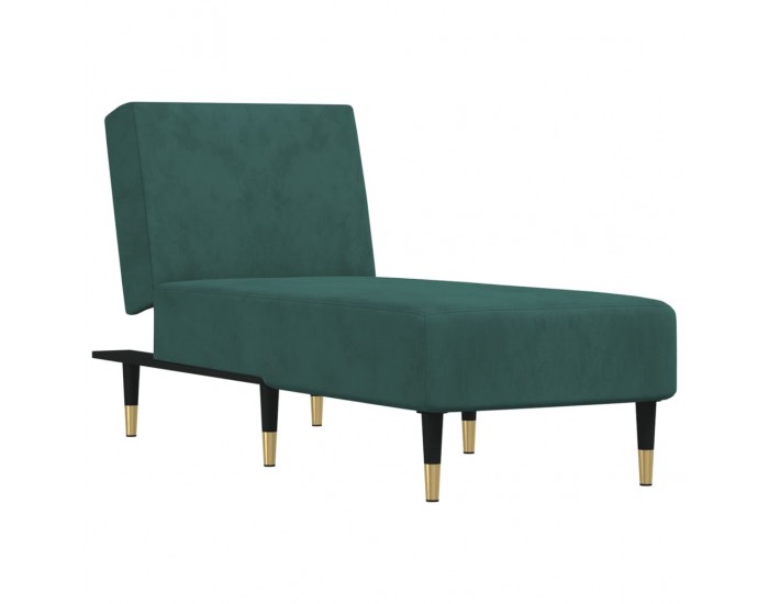 Sonata H Кушетка, тъмнозелена, кадифе