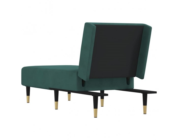 Sonata H Кушетка, тъмнозелена, кадифе