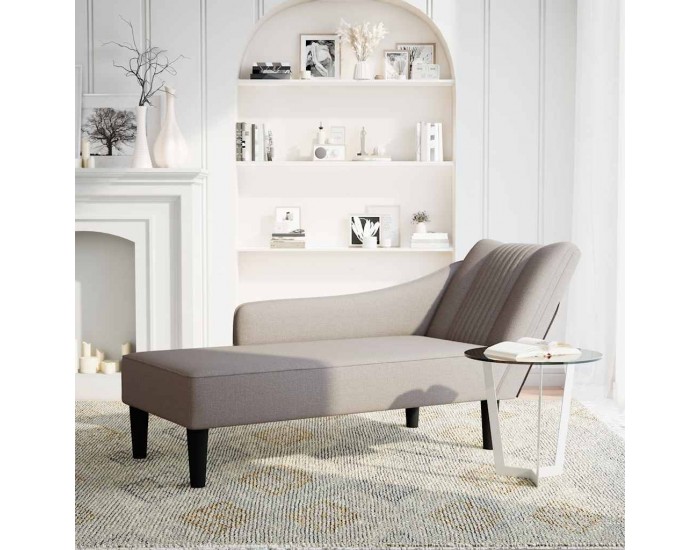 Sonata H Шезлонг с десен подлакътник Taupe Fabric