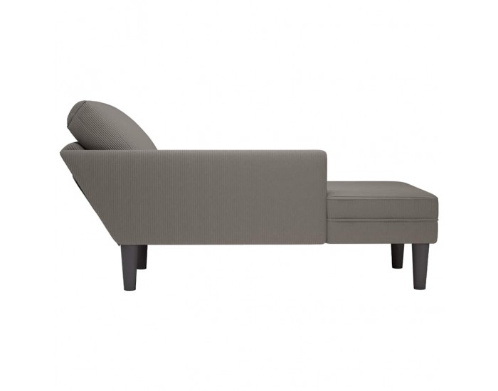 Sonata H Шезлонг с възглавница, светлосиви, плат