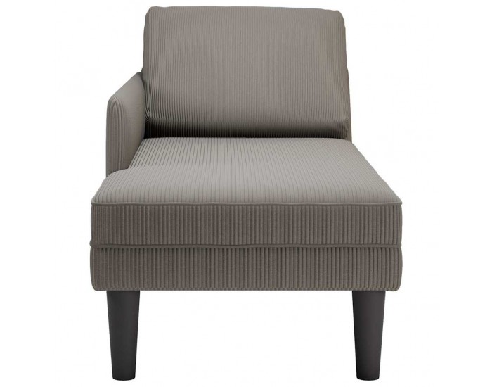 Sonata H Шезлонг с възглавница, светлосиви, плат