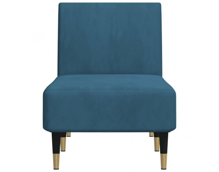 Sonata H Кушетка, синя, кадифе