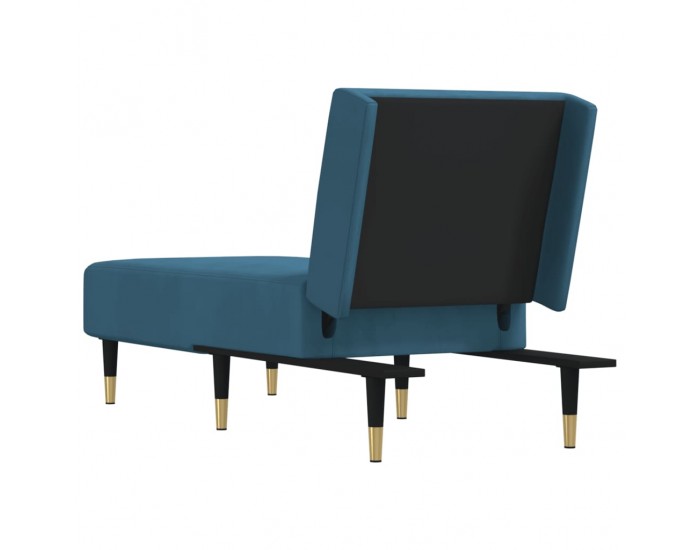 Sonata H Кушетка, синя, кадифе