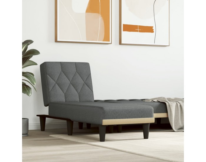 Sonata H Кушетка, тъмносива, текстил