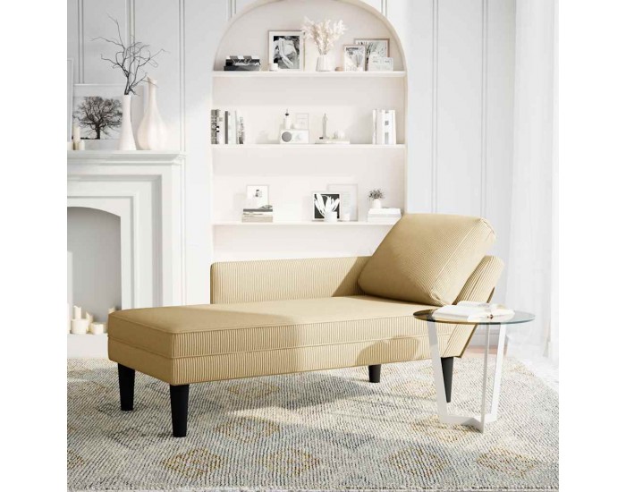 Sonata H Шезлонг с възглавница сивозелен велурен плат Sonata H Шезлонг с възглавница сивозелен велурен плат