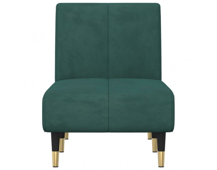 Sonata H Кушетка, тъмнозелена, кадифе