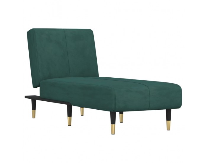 Sonata H Кушетка, тъмнозелена, кадифе