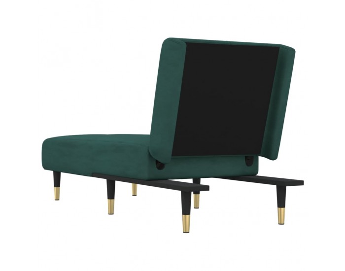 Sonata H Кушетка, тъмнозелена, кадифе