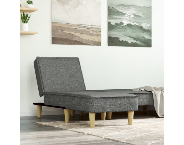 Sonata H Кушетка, тъмносива, текстил