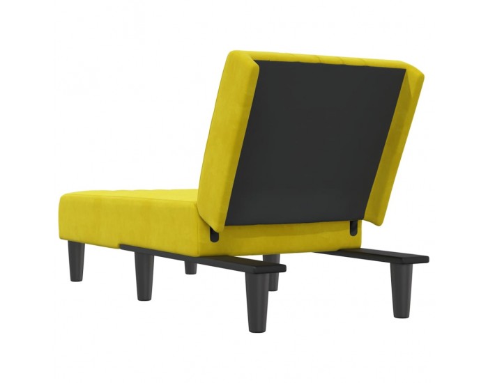 Sonata H Кушетка, жълта, кадифе