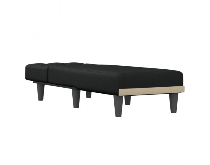 Sonata H Кушетка, черна, текстил