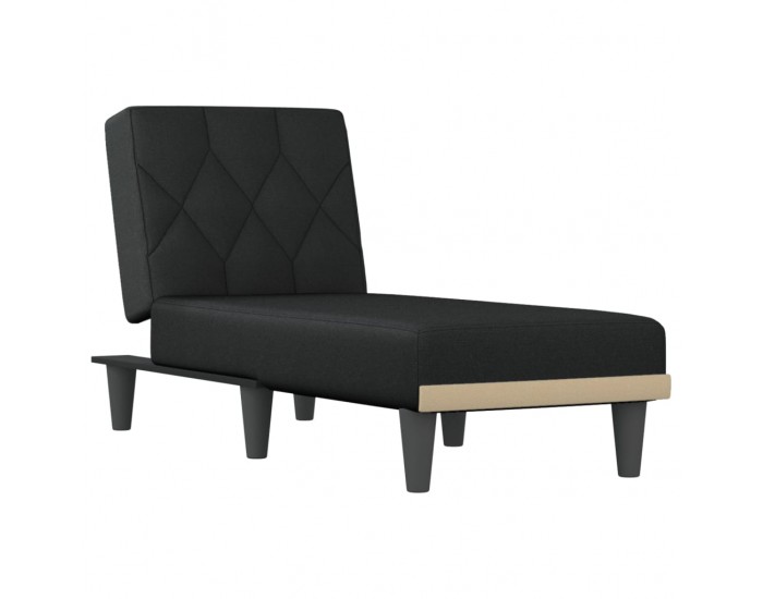 Sonata H Кушетка, черна, текстил