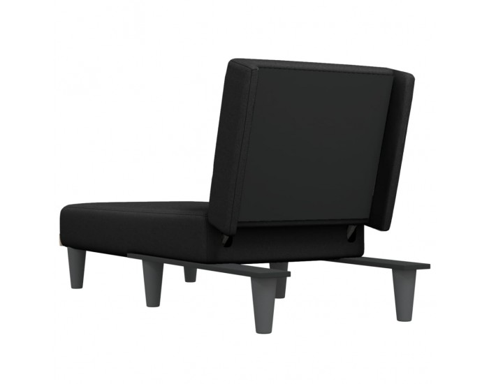 Sonata H Кушетка, черна, текстил