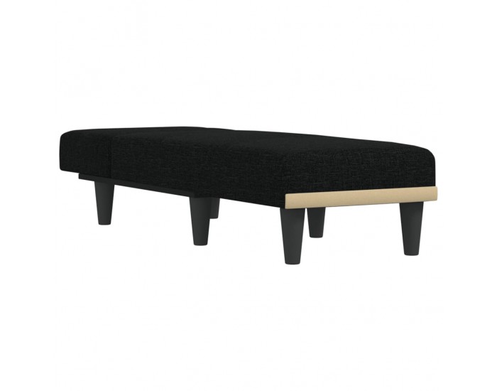 Sonata H Кушетка, черна, текстил