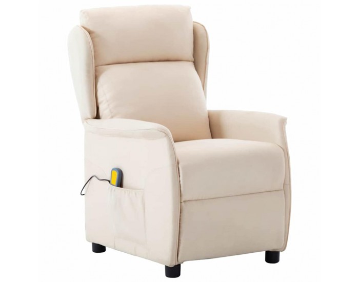 Sonata H Масажен стол с възглавница Крем 67.5 x 93.5 x 101.5 см текстил