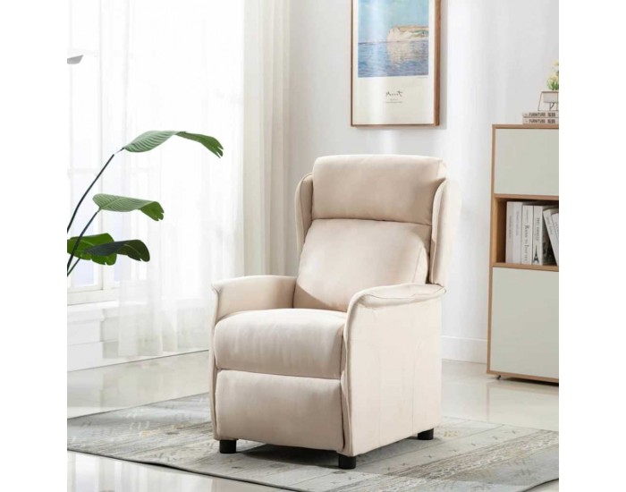 Sonata H Масажен стол с възглавница Крем 67.5 x 93.5 x 101.5 см текстил