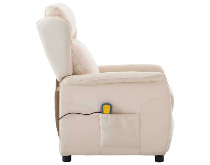 Sonata H Масажен стол с възглавница Крем 67.5 x 93.5 x 101.5 см текстил