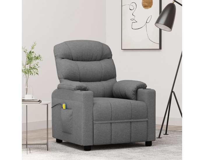 Sonata H Масажен стол, светлосив, текстил