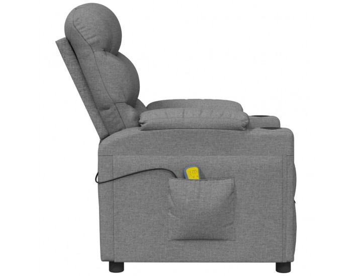 Sonata H Масажен стол, светлосив, текстил