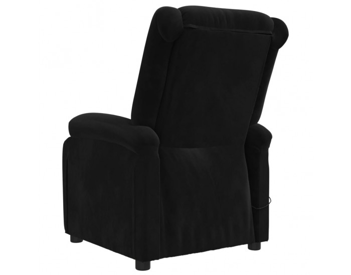 Sonata H Масажен стол, черен, кадифе