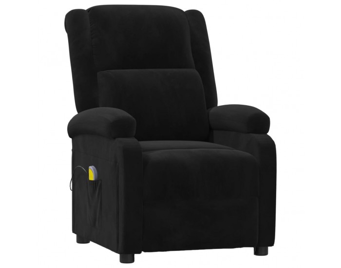 Sonata H Масажен стол, черен, кадифе