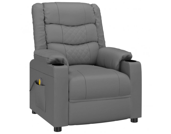 Sonata H Масажен стол, сив, изкуствена кожа