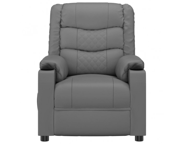 Sonata H Електрически масажен стол, сив, изкуствена кожа