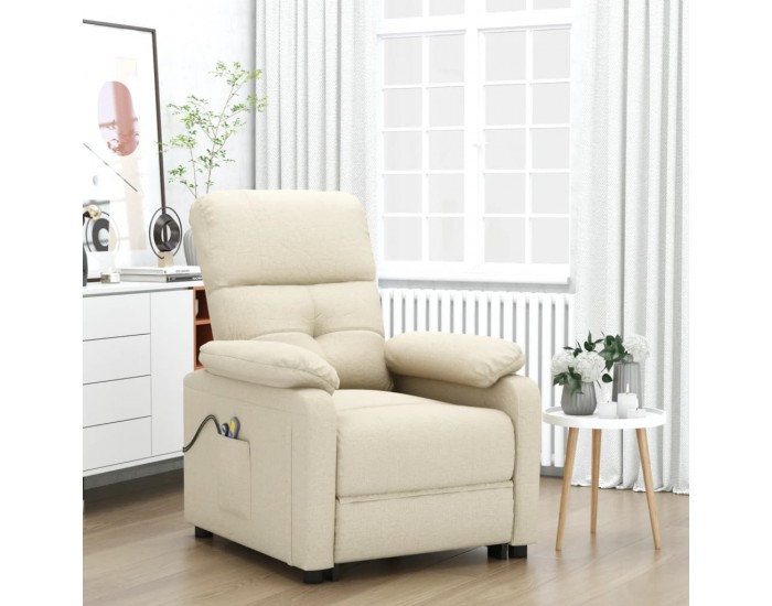 Sonata H Електрически масажен стол, кремав, текстил