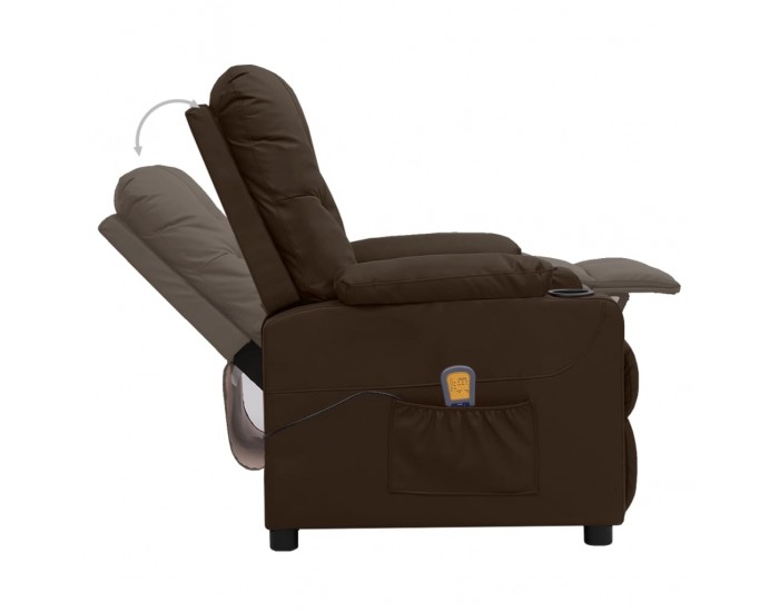 Sonata H Електрически стол, кафяв, изкуствена кожа