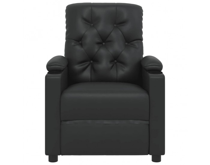 Sonata H Изправящ масажен стол, черен, изкуствена кожа