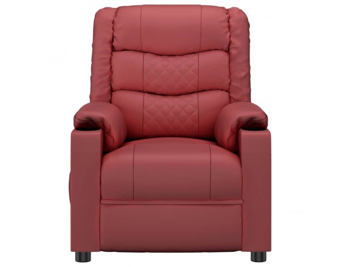 Sonata H Електрически масажен стол виненочервен изкуствена кожа