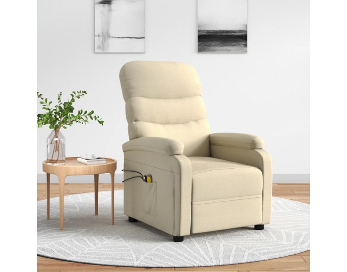 Sonata H Електрически масажен стол, кремав, текстил