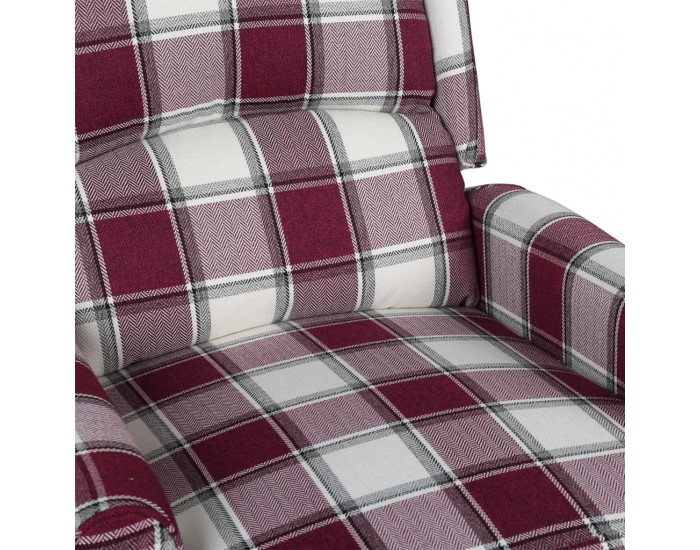 Sonata H Масажен наклоняем стол, червен, текстил