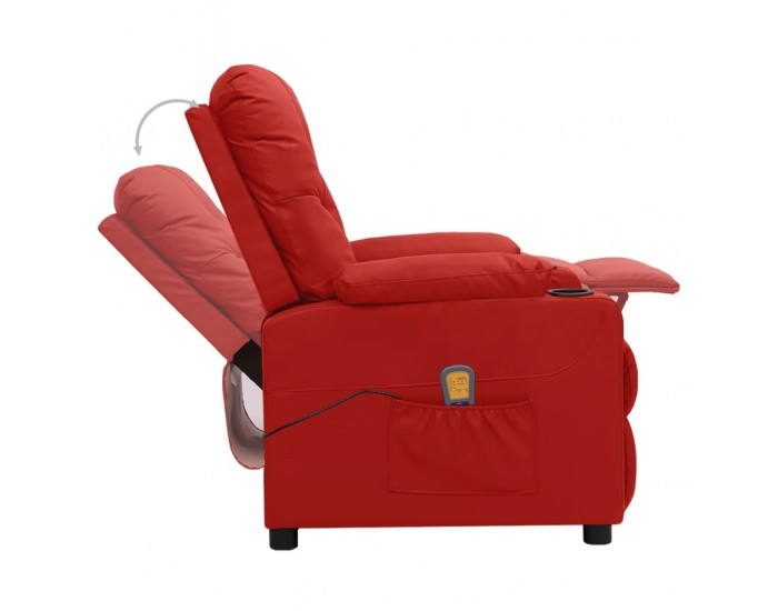 Sonata H Масажен стол виненочервен изкуствена кожа