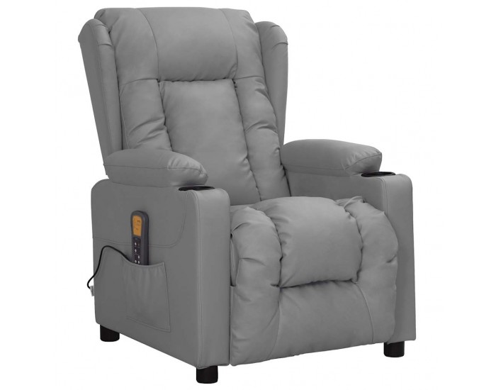 Sonata H Масажен стол, сив, изкуствена кожа