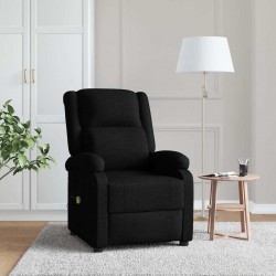 Sonata H Wingback масажен стол, черен, текстил - Мебели с релакс механизъм