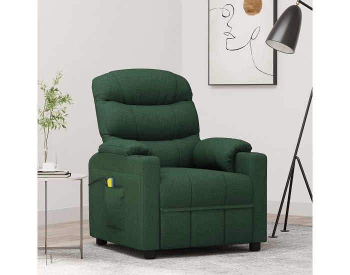 Sonata H Масажен стол, тъмнозелен, текстил