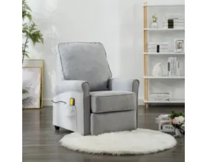 Sonata H Масажен стол, светлосив, текстил