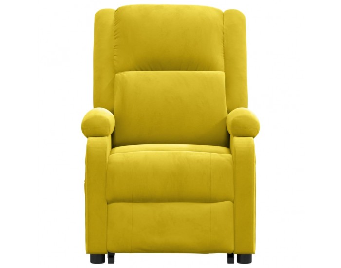 Sonata H Изправящ масажен стол, жълт, кадифе