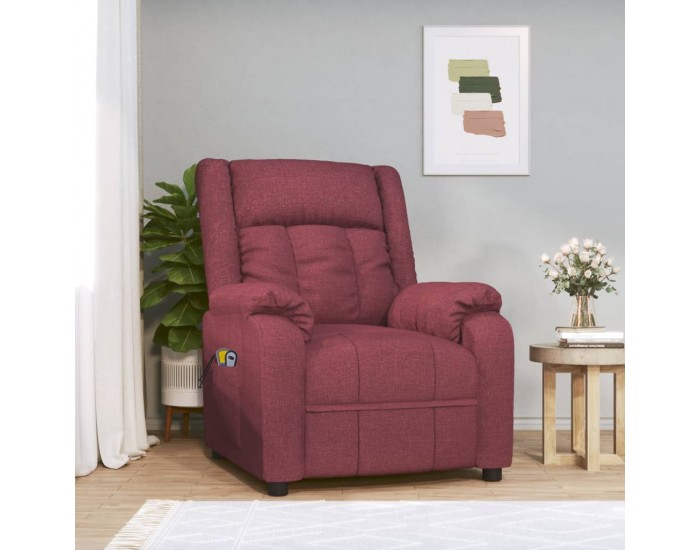 Sonata H Електрически масажен стол, виненочервен, текстил