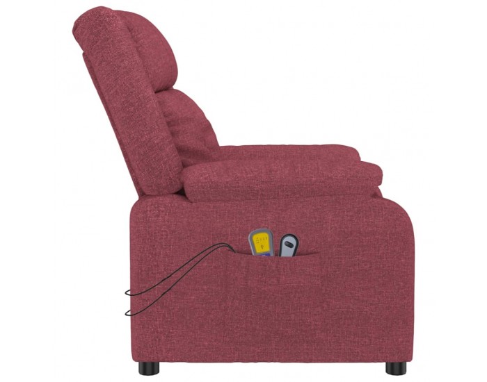 Sonata H Електрически масажен стол, виненочервен, текстил