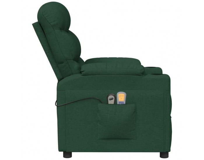 Sonata H Електрически масажен стол, тъмнозелен, текстил