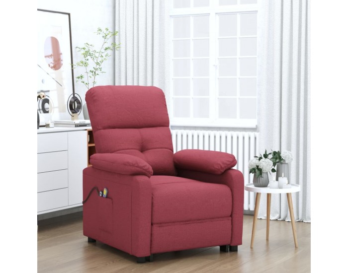 Sonata H Електрически масажен стол, виненочервен, текстил